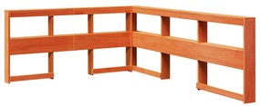 Cama com estante sem colchão 140x190 cm pinho maciço