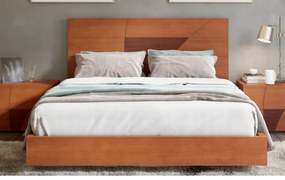 Cama CLOE (Personalizavel) - Madeira / Folha de Madeira, Wenge chocolate