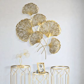 DECORAÇÃO DE PAREDE IRIS 78X5,5X101 CM DOURADO