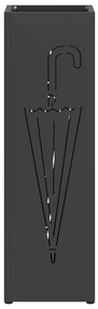 Suporte para Guarda-chuva Preto Aço Médio
