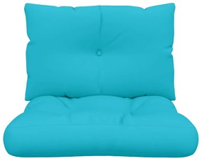 Almofadões p/ móveis de paletes 2 pcs tecido oxford turquesa