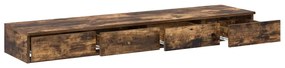gavetas de cama Carvalho Fumado 160x36,5x16,5 cm Madeira de engenharia