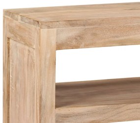 Móvel TV madeira de acácia maciça 90x30x55 cm castanho claro
