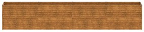 Canteiro elevado de jardim 385x50x69 cm aço corten