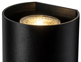 Candeeiro de parede redondo design preto - Sabbir