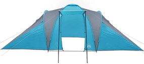 Tenda familiar em cúpula para 6 pessoas impermeável azul