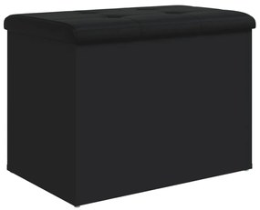 Banco de arrumação 62x42x45 cm derivados de madeira preto