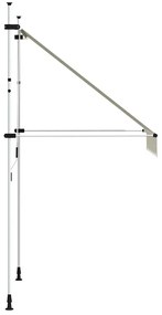 Toldo retrátil manual 150 cm creme