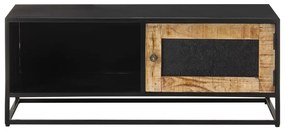 Mesa de centro 90x50x35 cm madeira de mangueira áspera