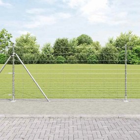 vidaXL Cerca de Campo 1,2x25 m em Aço Galvanizado