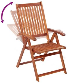 Cadeiras jardim dobráveis 2 pcs madeira acácia maciça castanho