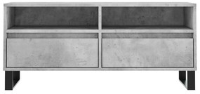 Móvel p/ TV 100x34,5x44,5cm derivados de madeira cinza cimento