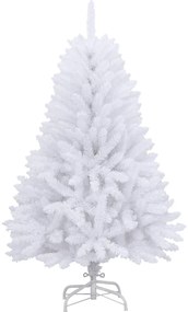 Árvore de Natal artificial articulada com suporte 150 cm branco