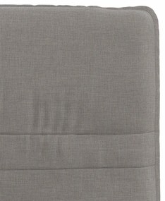 Cadeiras de jantar 4 pcs tecido cinzento-acastanhado
