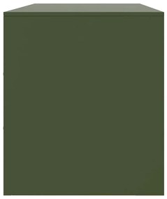 Móvel de TV 99x39x44 aço verde azeitona