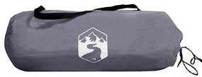 Corta-vento de campismo 508x130 cm impermeável cinza/laranja