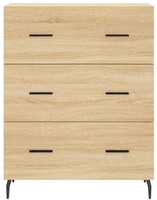 Armário alto 69,5x34x180 cm derivados de madeira cor sonoma