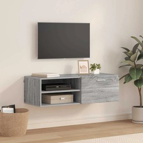 vidaXL Gabinete para TV com gaveta Sonoma cinzento 100.5 x 39 x 30 cm