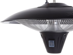 Aquecedor elétrico de teto para exterior preto KABA Beliani