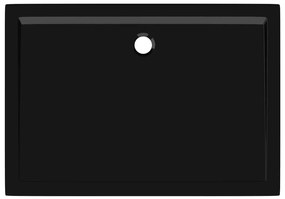 Base de chuveiro retangular 80x110 cm ABS preto