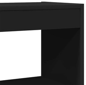 Estante Preta Madeira de engenharia 100 x 30 x 198 cm Estante
