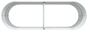 Canteiro Elevado vidaXL Verde 240x80x81 cm Aço Galvanizado