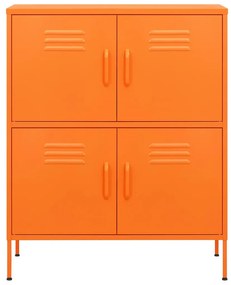 Armário de arrumação aço 80x35x101,5 cm laranja