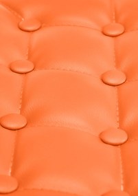 Banco de bar Dublin de couro sintético Laranja