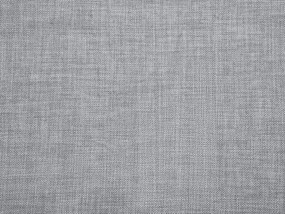 Cama de casal em tecido cinzento claro 160 x 200 cm FITOU Beliani