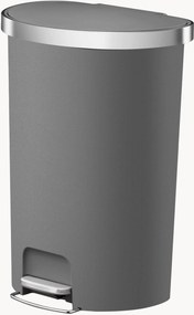 Caixote do lixo com pedal semicircular e rodas Hana, 55 L