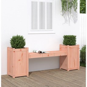 vidaXL Banco com vasos 180x36x63 cm madeira de douglas maciça