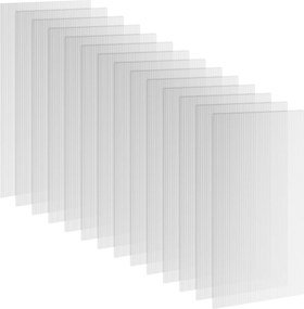 Conjuntos 14 painéis de policarbonato dimensões de cada painel 121 C x 61 L alveolar de 4 mm (ESTRUTURAS NÃO INCLUIDAS), resistentes aos raios UV, per