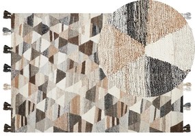 Tapete Kilim em lã multicolor 160 x 230 cm ARGAVAND Beliani