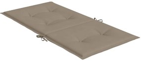 Almofadões lombares p/ cadeiras de jardim 2pcs oxford cinza-ac.