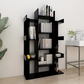 vidaXL Estante 86x25,5x140 cm derivados de madeira preto