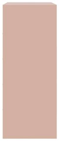 Aparador alto 67x39x95 cm aço rosa