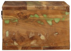 Armário de TV para parede 80x30x19 cm madeira recuperada maciça