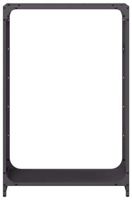 Suporte para lenha 60x28x90 cm aço laminado a frio preto
