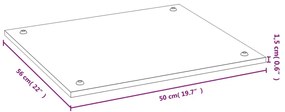 Cobertura para fogão 50x56x1,5 cm bambu