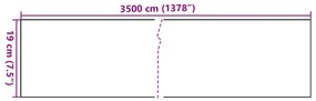 Painéis de privacidade para jardim 4 pcs 35x0,19 m PVC creme