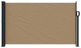 Toldo lateral retrátil 117x300 cm cinzento-acastanhado