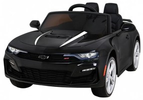 Carro elétrico para Crianças 12V Chevrolet CAMARO 2SS Rodas de EVA, Assento de couro Preto