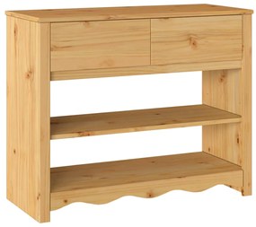 Mesa de Consola vidaXL "DRAMMEN" 89,5x37x73 cm Madeira Sólida de Pinhe