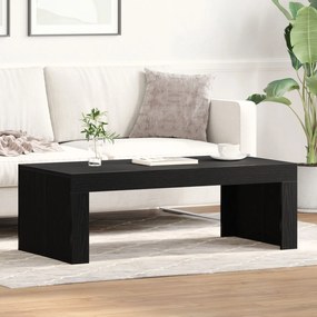 Mesa de Centro vidaXL Preto Carvalho 102x50x35 cm Madeira Engenheirada