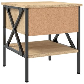 Mesa de cabeceira 40x42x45 cm derivados madeira carvalho sonoma