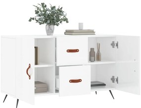 Aparador 100x36x60 cm derivados de madeira branco brilhante