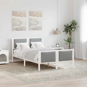 vidaXL Estrutura da Cama Cinzento-claro 120 x 190 cm tecido