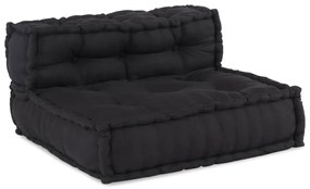Pufe modular 70x70x54 cm tecido antracite