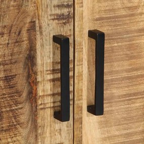 Gabinetes de Cabeceira 2 pcs 50x30x45 cm Madeira Sólida Rústica de Man
