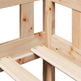 Sofá-cama com gavetas 80x200 cm madeira de pinho maciça